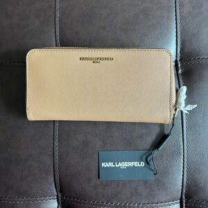Karl Lagerfeld Paris Beige Wallet (NWT)